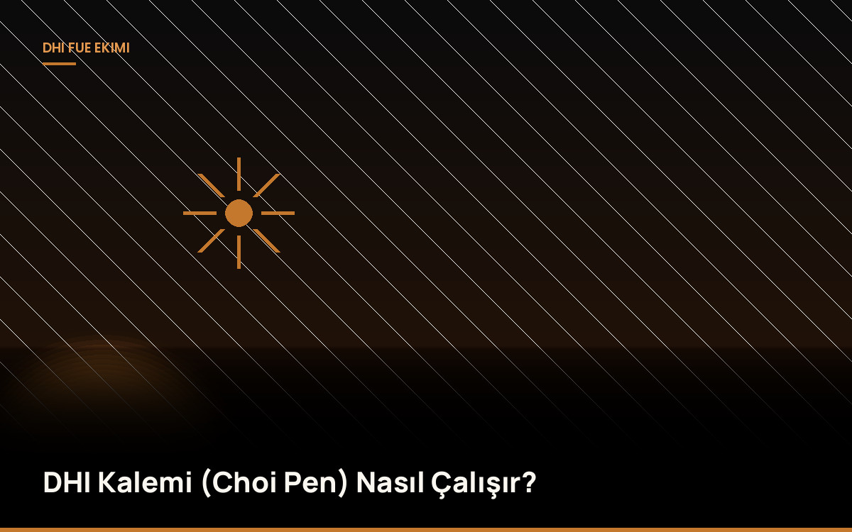 DHI Kalemi (Choi Pen) Nasıl Çalışır?